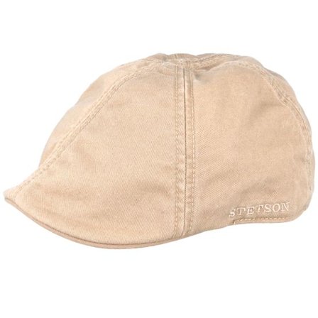 Stetson - Beige flatcap Keps - Texas Cotton Beige Flat Cap @ Hatstore