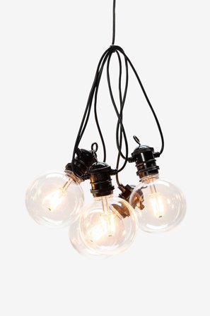 Konstsmide - Startset Ljusslinga ALVIN E27 10 LED 915cm - Svart - Ljusslingor - Från Homeroom