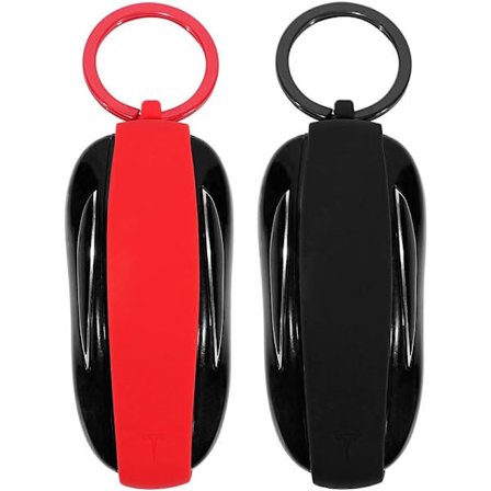 2-pack Tesla Model S Silikonnyckelskydd med Nyckelring