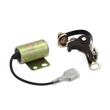 Motorcykeldelar Kondensator Brytarspetsar Set för Honda CT90 CM91 Brytare Tändningskit Denso 30250-052-000