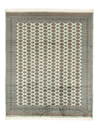 Hand Knotted Pakistan Bokhara 2Ply Rug 253X304 Wool Dark Green/Green Large
