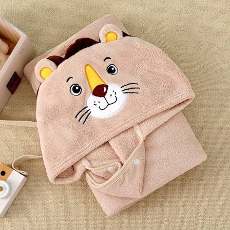 Baby badehåndklæde hættekappe 4 4