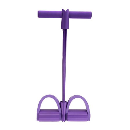 4 Tube Fitness Resistance Bands Latex Pedal Exerciser Sit-up Pu