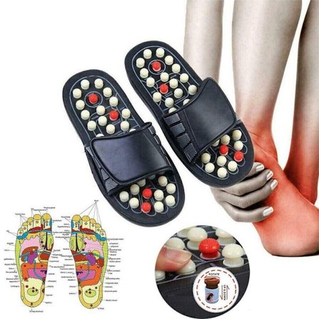 Zoneterapi Sandaler Fod Massager Hjemmesko.