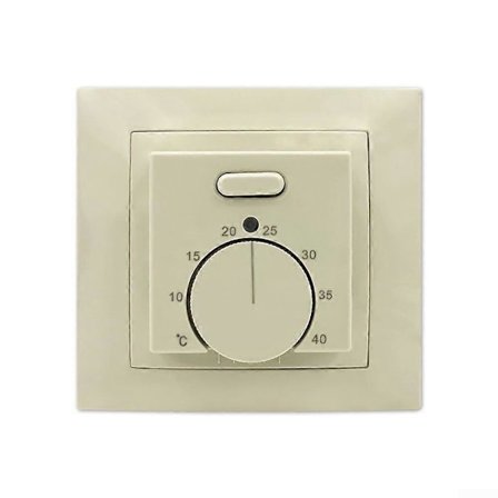 Elektrisk termostat 220V 16A temperaturregulator til gulvvarmesystem beige (FMY)