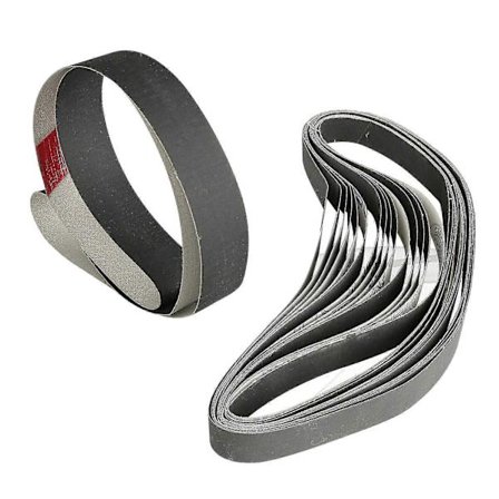 15 stk. 25 mm x 760 mm 600/800/1000 korn sandpapirslibebånd slibepolering aluminiumoxid