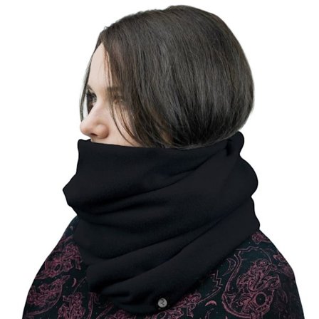 Strikket tubeskjerf 1W M01 svart S_MGF