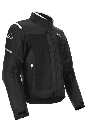 Motorradjacke Acerbis Ruby Damen Schwarz/Weiß L