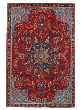 Medallion Tabriz Rug 205X310 Wool