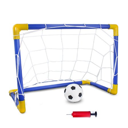 Sammenklappeligt Mini Fodboldmål, Fodboldmål Sammenklappeligt, Transportabelt til Baghaver, Parker, Strande & Indendørsområder