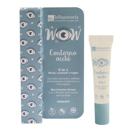 LA SAPONARIA Costituzionale Viso WOW crema contorno occhi 3 in 1 15ml - Tratt.anti borse e occhiaie