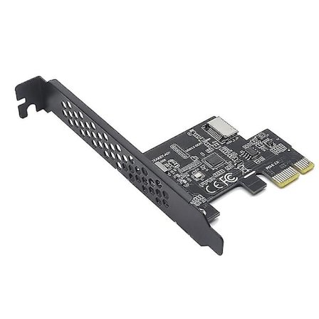 PCI 2.0 X1 USB 3.2 Gen1 Type-E tilleggskort PCIe Front Type-C adapter Riser USB3.1 Gen1 A-key 5GB Ex