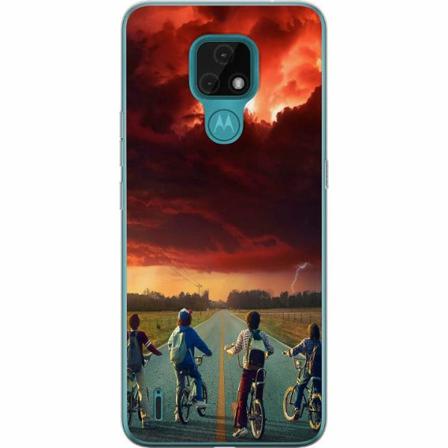 Motorola Moto E7 Mjukt Skal - Stranger Things