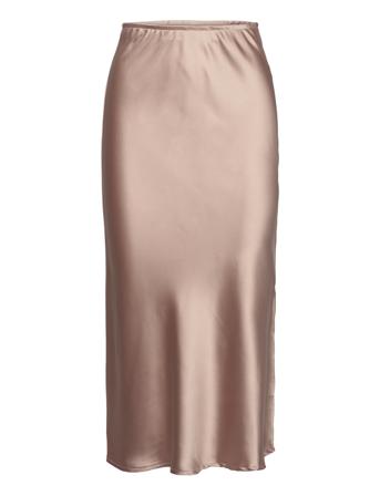Cc Heart Skyler Sateen Skirt Brown Coster Copenhagen