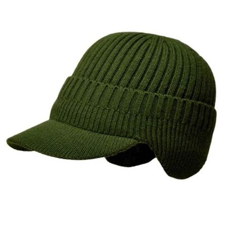 Elastisk Varmt Ørebeskyttelse Strikket Hue Vinter Udendørs Ørebeskyttelse Strikket Hue