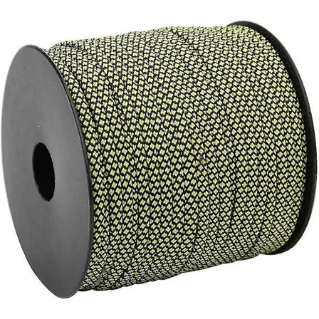 Kerne Paracord, Grøn Paracord 50m 4mm Tyk 7 Kerne Paracord Redningstøj Teltsnøre Campingreb Til Udendørs Armbåndsvævning(grøn) Hy