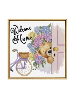 Broderikit Billede Velkommen hjem! - Luca-S