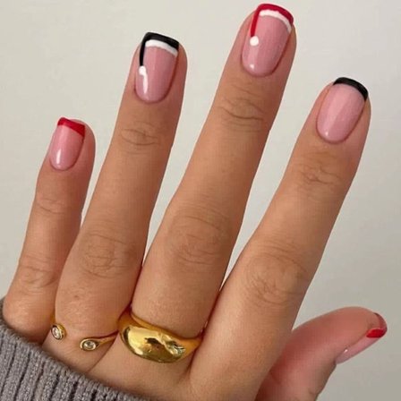 Joulu ranskalaiset tekokynnet tekokynnet 2 2