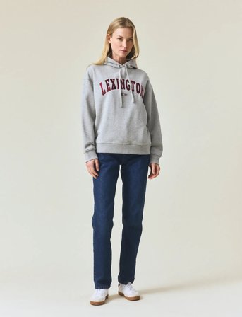 Lexington Clothing Logo Hoodie - Grey - S