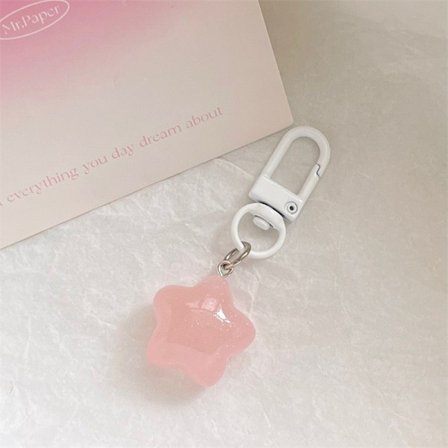 Jelly Pentagram Resin Avaimenperä Stars Riipus avaimenperä tytöille