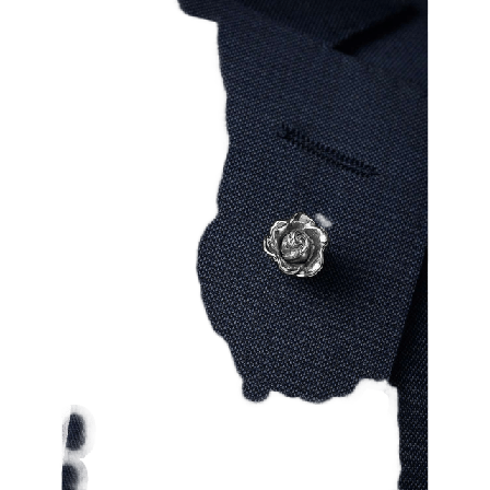 John Henric Lapel Pin Beja Kostymtillbehör Herr Silver ONESIZE