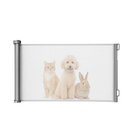 Safety Gate / Dog Gate / Roller Blind Gate – 85x157cm Grey