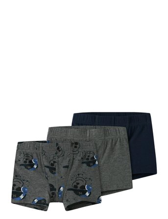 name it Nmmtights 3P Dark Grey Mel Skull Noos - Multi/patterned - 92