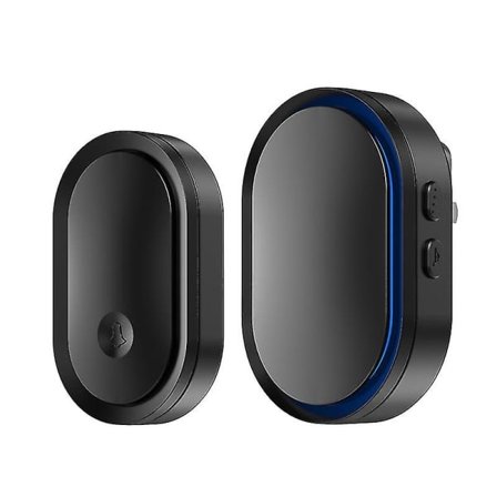 Trådløs dørklokke, dørklokker 500m Ip55 vandtæt elektronisk trådløs dørklokke med plug-in-modtager og sender, 36 melodier på 5 niveauer lydstyrke Hy