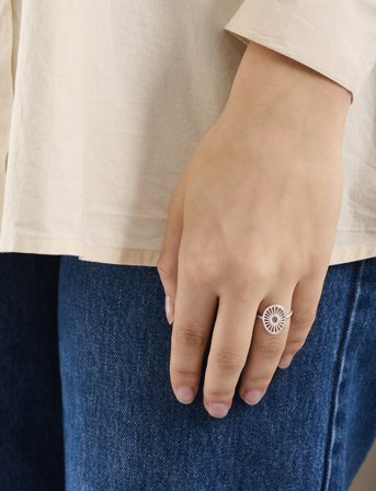 Pernille Corydon Small Daylight Ring - Silver - 50
