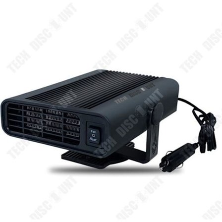 Bilkamin - TD - Fyrkantig värmeelement - 150W - Svart - Avfrostning och avdunstning