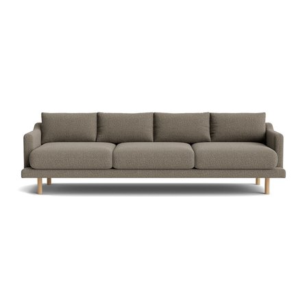 Scandi 3 personers sofa - Nordic Grå - 252x99x77cm - Sofa, 3 personers sofa - Komfortabel & Stilsikker sofa med PU skum