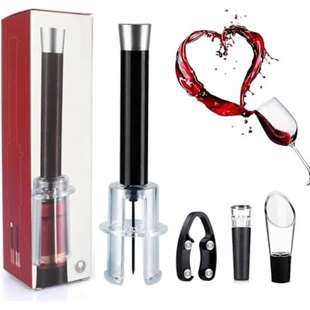 Vinåpner, Wino On The Go Vinåpningssett, Lufttrykkpumpe Vinåpnersett, 2024 Wino On The Go Vinåpningssett