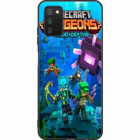 Samsung Galaxy A03s Svart Skal Minecraft
