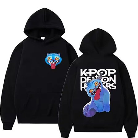 Kpop Demon Hunters Tröja Långärmad Dam Mode Hoodie