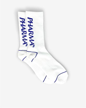 Pharma - Big Logo Socks - White