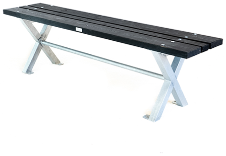 Eden Wood Stella EW 50020-8 Trädgårdsbänk Svart, Utemöbler