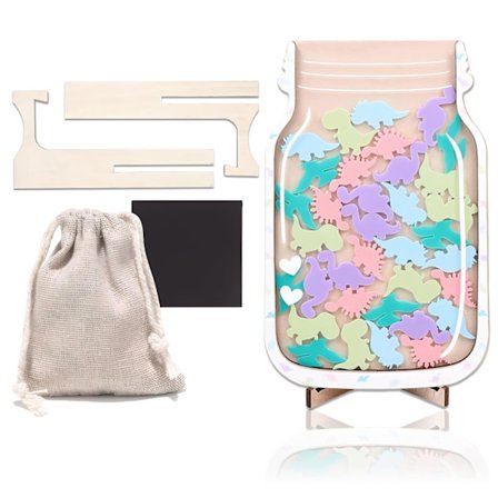 Motiverende værktøj til børn, stjerneglas belønningssystem med dinosaurdesign til at fremme positiv adfærd, højkvalitetsmateriale adfærdsstyring