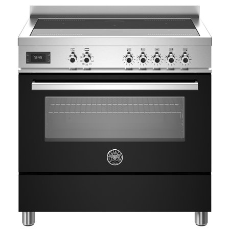 Bertazzoni PRO95I1ENET Professional induktionskomfur med ovn, 90 cm sort - Sort, ral 9005, pantone black c, blank | KitchenOne