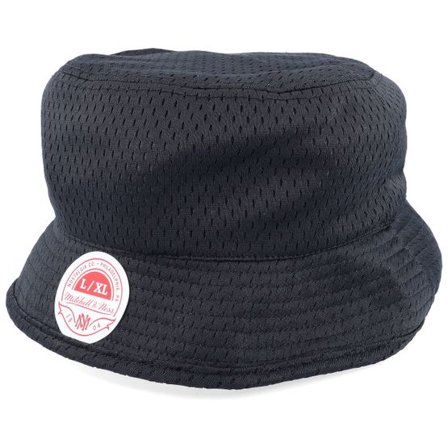 Mitchell & Ness - Svart bucket Hatt - Essential Reversible Black/White Bucket @ Hatstore