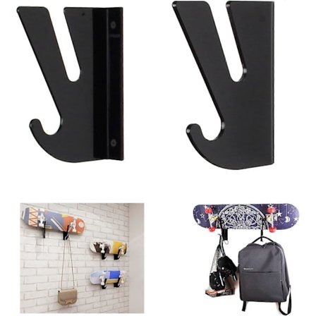 Wanlian skeittilaudan seinäkiinnitys, skeittilaudan seinäkiinnityskoukku, longboard, skeittilauta, lumilaudan seinäkiinnitys