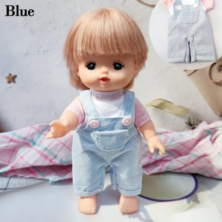 1 Set 25 cm Nukkevaatteet Muoti Puuvillahousut SININEN Blue
