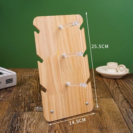 Brilleorganiseringshylde massivt træstativ 3-LAG 3-LAG