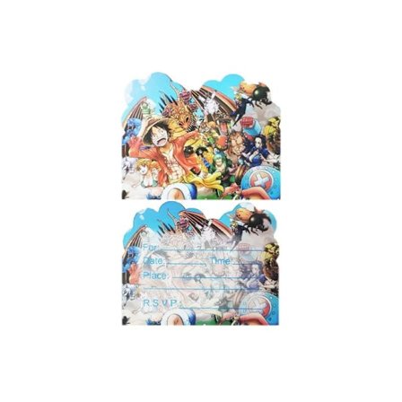 10 st One Piece Inbjudningskort Festartiklar Födelsedagsdekorationer