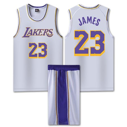 NBA Basketball Uniform LAL White Suit-Nr. 23 James