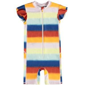 Molo Glowy Rainbow Nolu Sunsuit 110/116 cm - Swimwear and coverups - 110/116 cm - Blue
