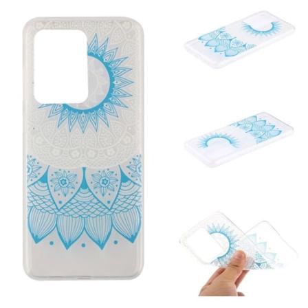 Deco Samsung Galaxy S20 Ultra kuoret – Sininen Kukka Blue