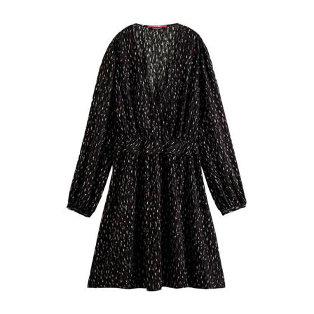 Scotch & Soda Jurk , Zwart , Dames , Maat: XL