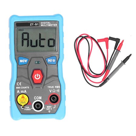 ZT S1 Bærbar Digital Multimeter Mini AC DC Spænding Strøm Modstandstester