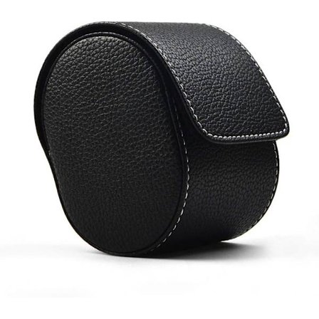 Reiseetui for klokke, enkelt klokkeboks, smykkeskrin i skinn for reiser, enkelt klokkeetui