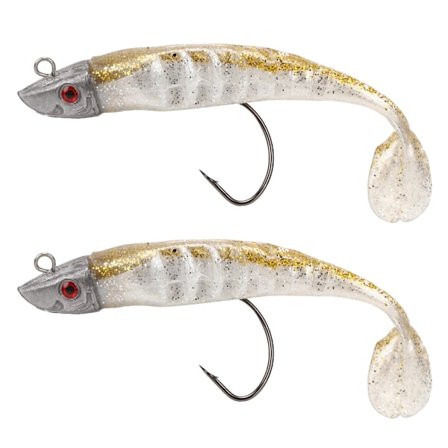 2 kpl PVC-jigipääkoukku talvikalastusviehe keinotekoinen pehmeä simulaatio syötti työkalu lisävaruste2#